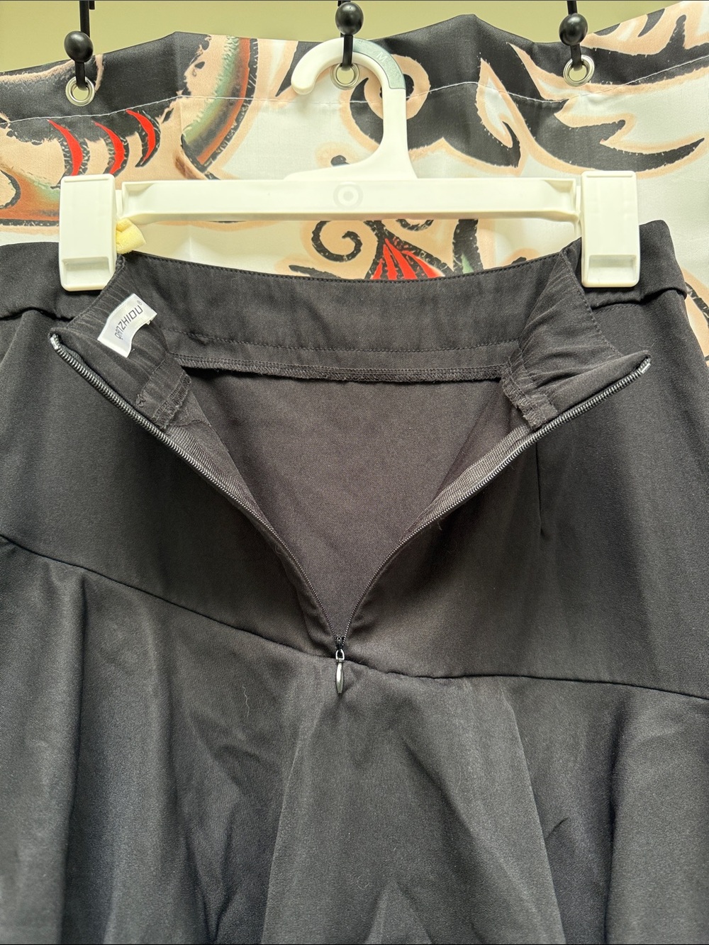 Black Ruffled Midi Skirt - Picture 3 of 3